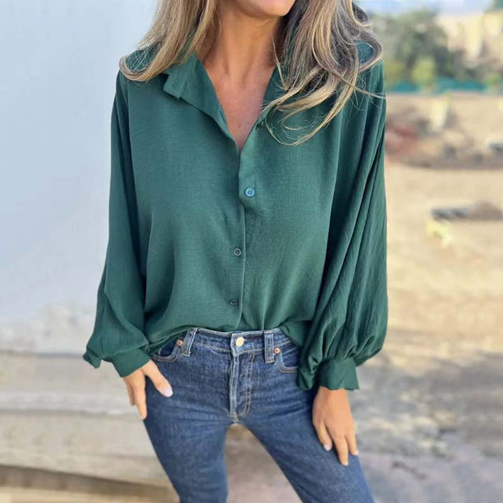 Iskra | Elegant Button-Up Blouse